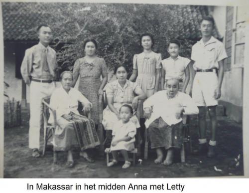 In Makassar in het midden Anna met Letty